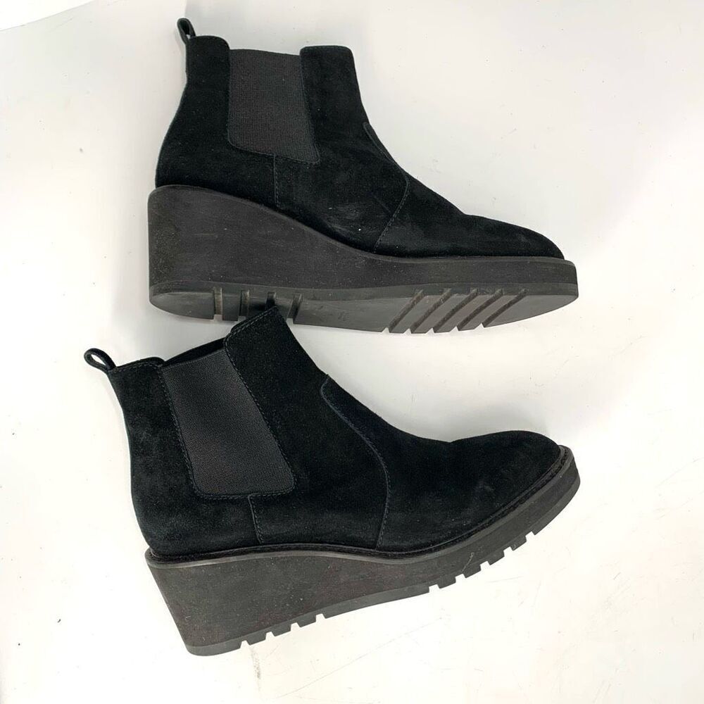 CECELIA New York ankle boots Gemma booties wedge heel genuine suite sz 9 womens